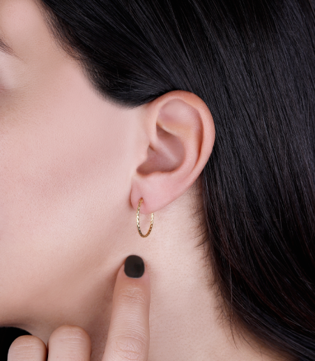 Pendientes Aro Oro 18k 15mm "Carlsbad"