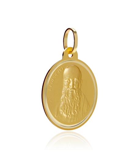 MEDALLA FRAY LEOPOLDO 22 MM ORO 18K