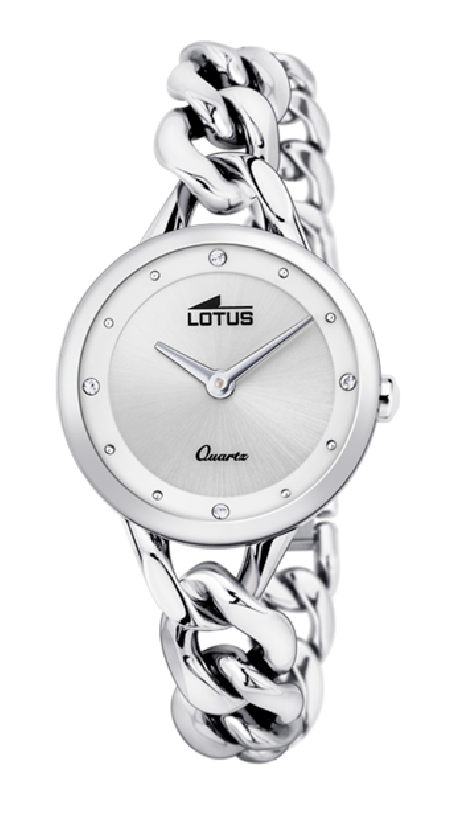 RELOJ LOTUS TRENDY BLANCO CORREA DE ACERO MUJER 18721/1