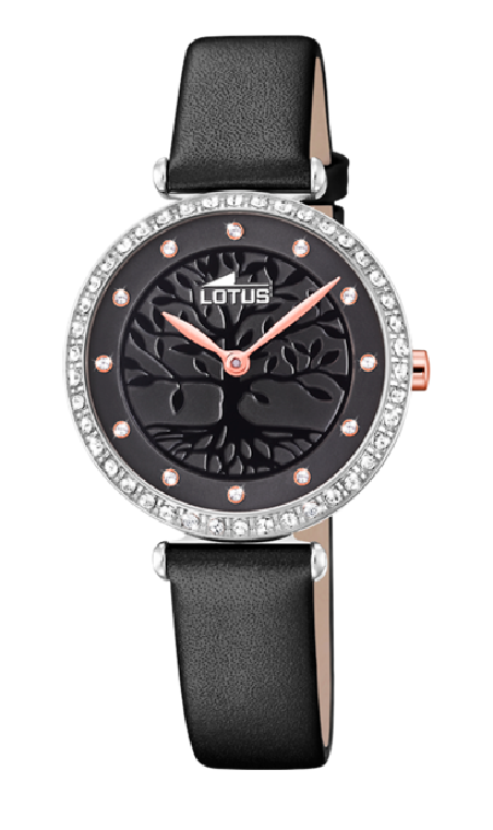 RELOJ LOTUS BLISS NEGRO CORREA DE PIEL MUJER 18707/3