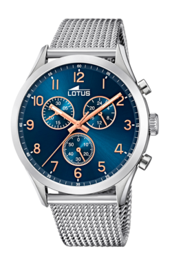 RELOJ LOTUS MINIMALIST AZUL CORREA DE ACERO HOMBRE 18637/3