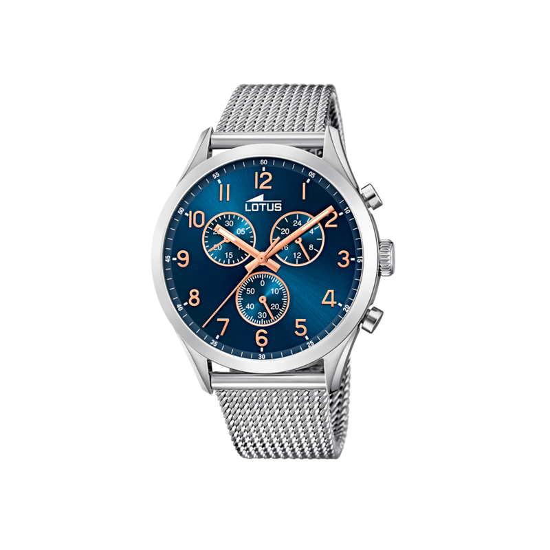 RELOJ LOTUS MINIMALIST AZUL CORREA DE ACERO HOMBRE 18637/3