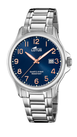 RELOJ LOTUS CLASSIC STEEL AZUL CORREA DE ACERO HOMBRE 18645/2