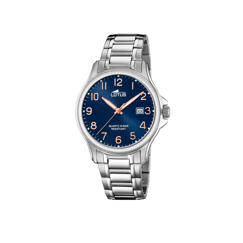 RELOJ LOTUS CLASSIC STEEL AZUL CORREA DE ACERO HOMBRE 18645/2