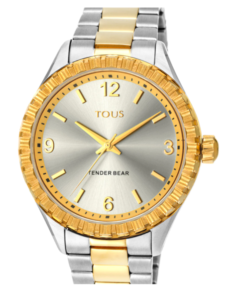 RELOJ TOUS TENDER BEAR ACERO IP BICOLOR MUJER 200350970