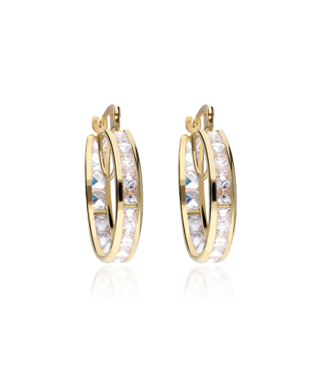 PENDIENTES ARO "SOPHIE" 20MM ORO 18K