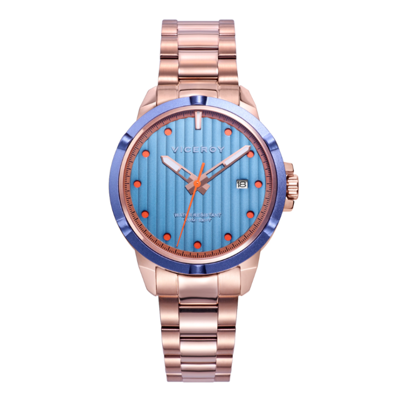 Reloj Viceroy hombre Heat con caja de acero y correa de Nylon azul  401311-37 - Joyerías Sánchez