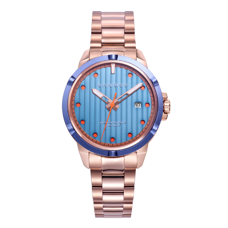 Reloj Viceroy mujer chic oro rosa y plateado 401206-75 - Joyerías