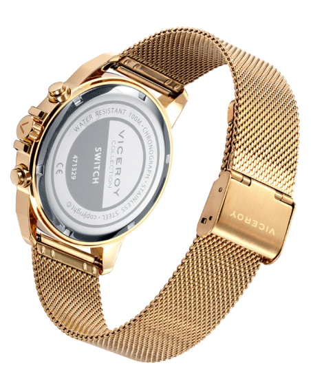 RELOJ VICEROY SWITCH ACERO DORADO HOMBRE 471329-67