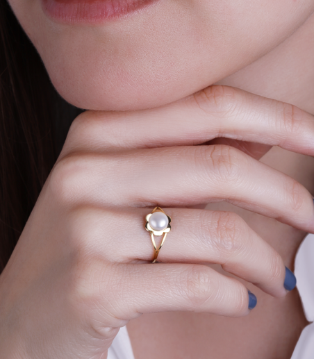 Conjunto Oro 18 k y Perlas cultivadas "Badesi"