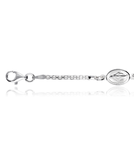 PULSERA PLATA DE LEY CON VIRGENES MILAGROSAS 0610797
