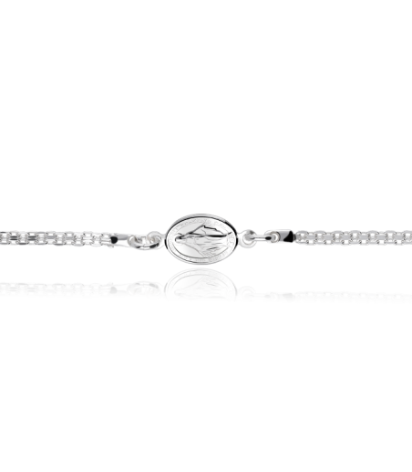 PULSERA PLATA DE LEY CON VIRGENES MILAGROSAS 0610797