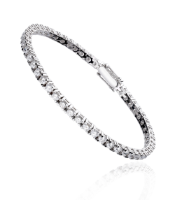 PULSERA RIVIERE DE DIAMANTES 4.80 CTS ORO BLANCO 18K