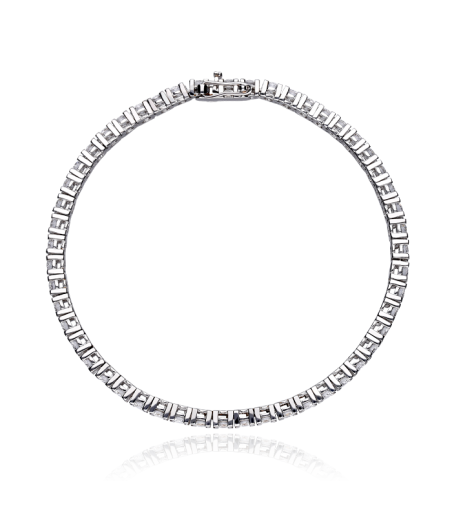 PULSERA RIVIERE DE DIAMANTES 4.80 CTS ORO BLANCO 18K