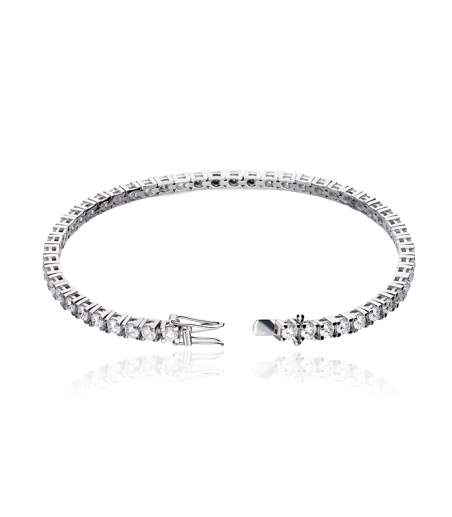 PULSERA RIVIERE DE DIAMANTES 4.80 CTS ORO BLANCO 18K