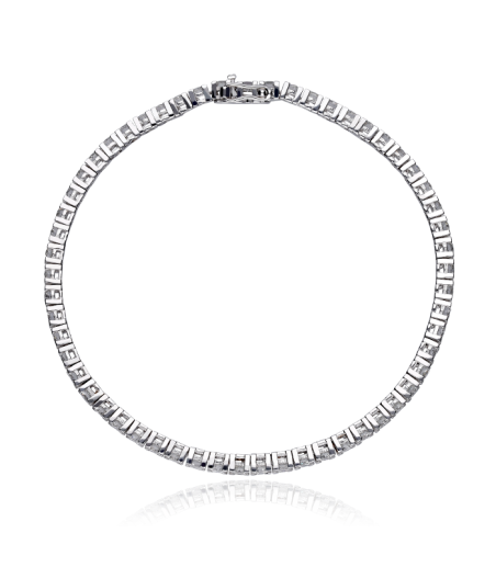 PULSERA RIVIERE DE DIAMANTES 4.65 CTS ORO BLANCO 18K