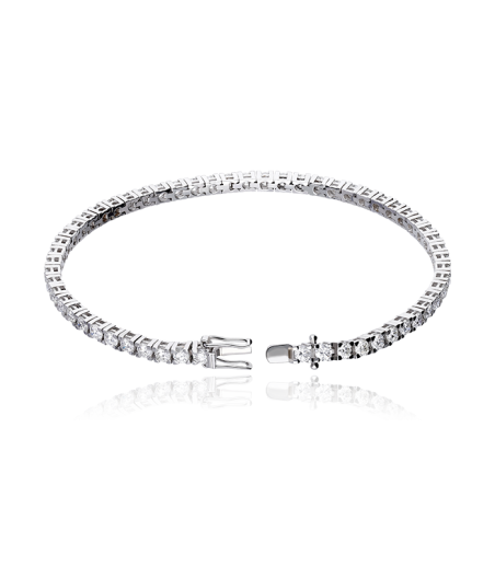 PULSERA RIVIERE DE DIAMANTES 4.65 CTS ORO BLANCO 18K