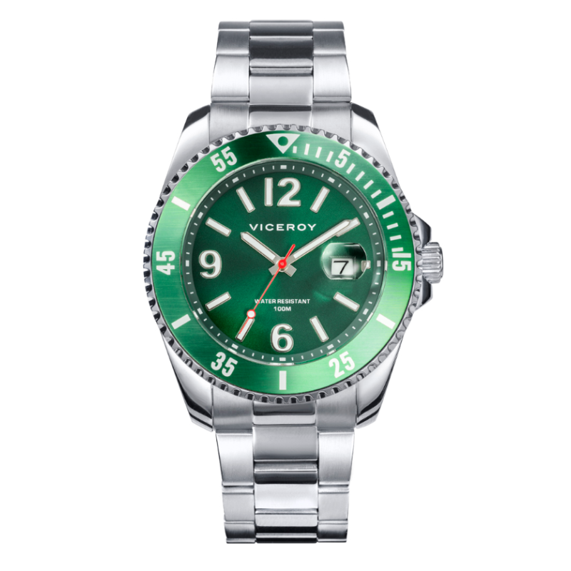 RELOJ VICEROY HEAT ACERO VERDE HOMBRE 401221-65