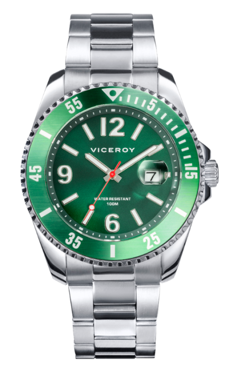 RELOJ VICEROY HEAT ACERO VERDE HOMBRE 401221-65