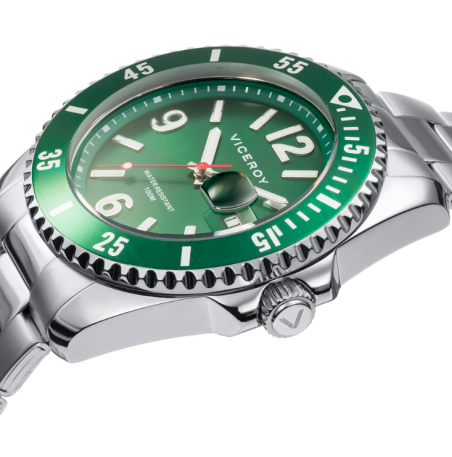 RELOJ VICEROY HEAT ACERO VERDE HOMBRE 401221-65