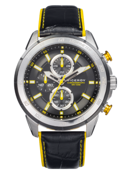 RELOJ VICEROY HEAT ACERO CORREA PIEL HOMBRE 46799-57