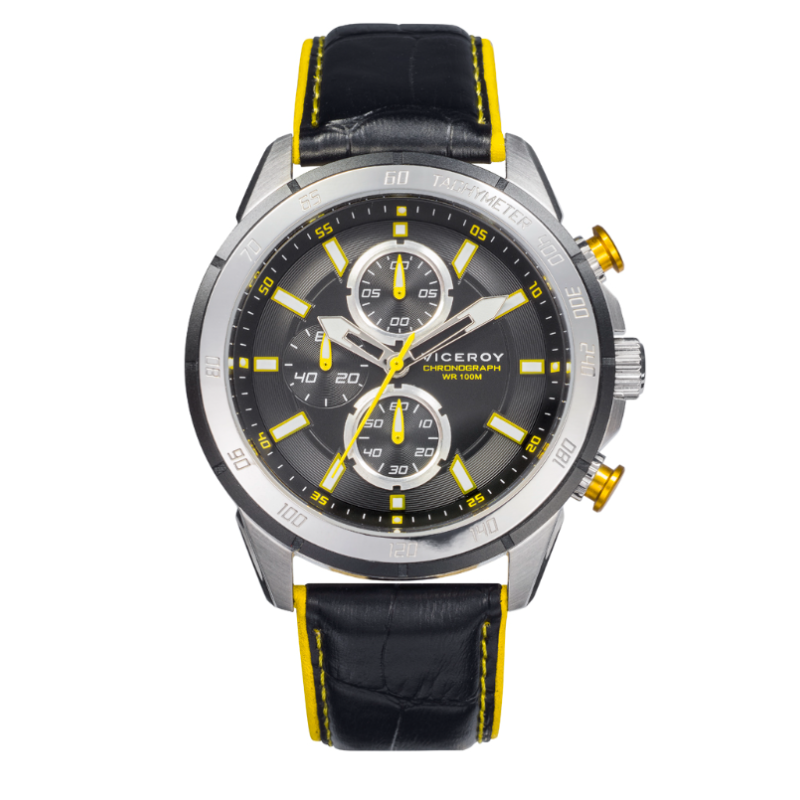 RELOJ VICEROY HEAT ACERO CORREA PIEL HOMBRE 46799-57