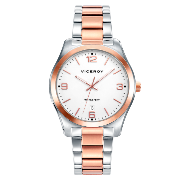 RELOJ VICEROY GRAND ACERO BICOLOR HOMBRE 401173-95