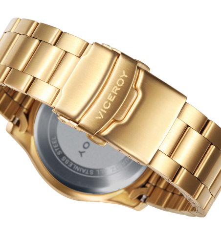 RELOJ VICEROY HEAT ACERO DORADO HOMBRE 401135-36