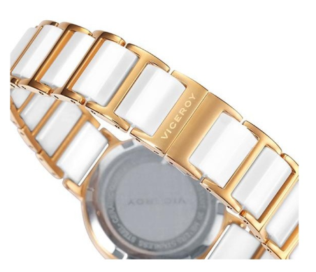 RELOJ VICEROY CERAMICA ACERO DORADO MUEJR 471006-07