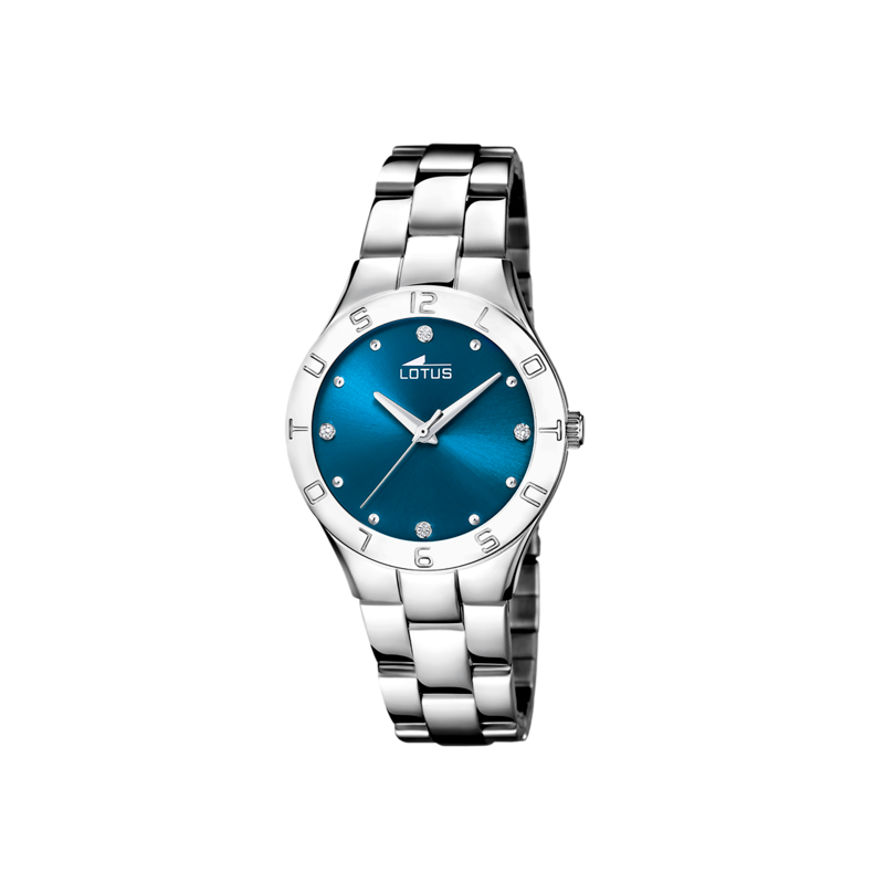 RELOJ LOTUS AZUL CORREA DE ACERO MUJER 18568/C