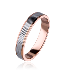 ALIANZA "NEXO" ORO BICOLOR 18K 3100083