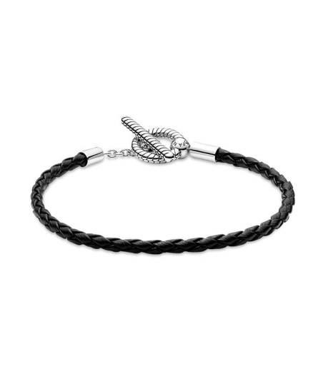 PULSERA PANDORA MOMENTS CUERO TRENZADO 591675C01