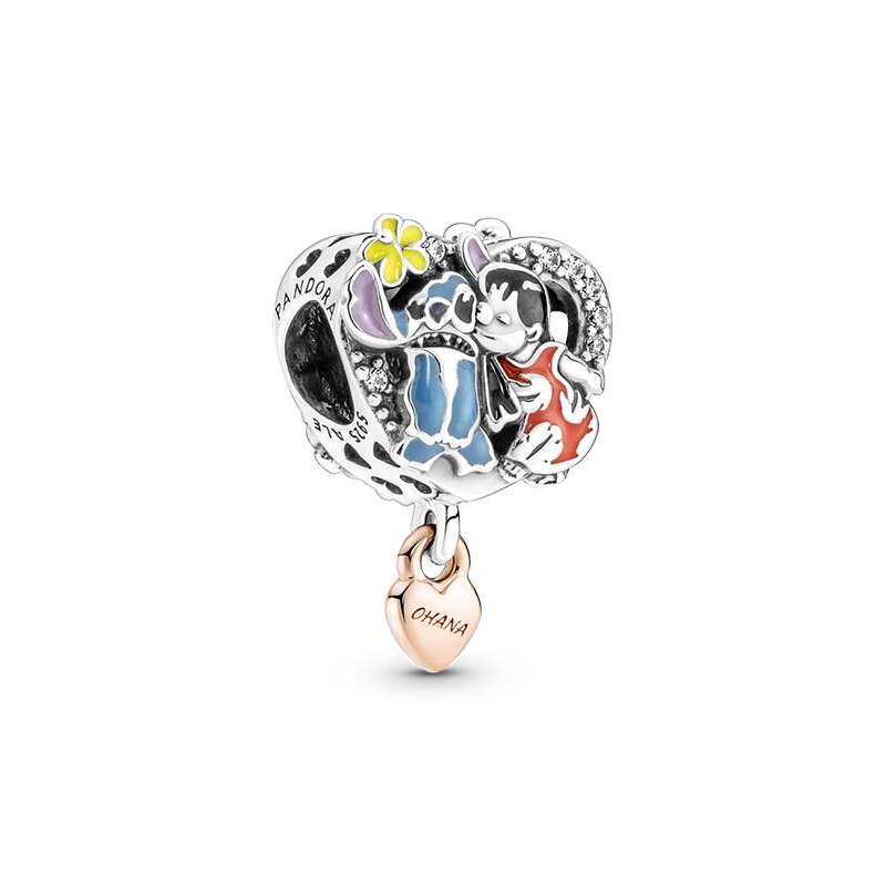 PANDORA CHARM OHANA LILO & STITCH DE DISNEY 781682C01 PANDORA CHARM OHANA LILO & STITCH DE DISNEY 781682C01