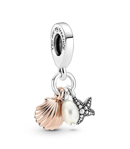 PANDORA CHARM COLG ESTRELLA CONCHA Y PERLA 781690C01