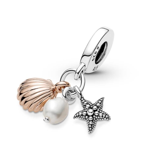 PANDORA CHARM COLG ESTRELLA CONCHA Y PERLA 781690C01