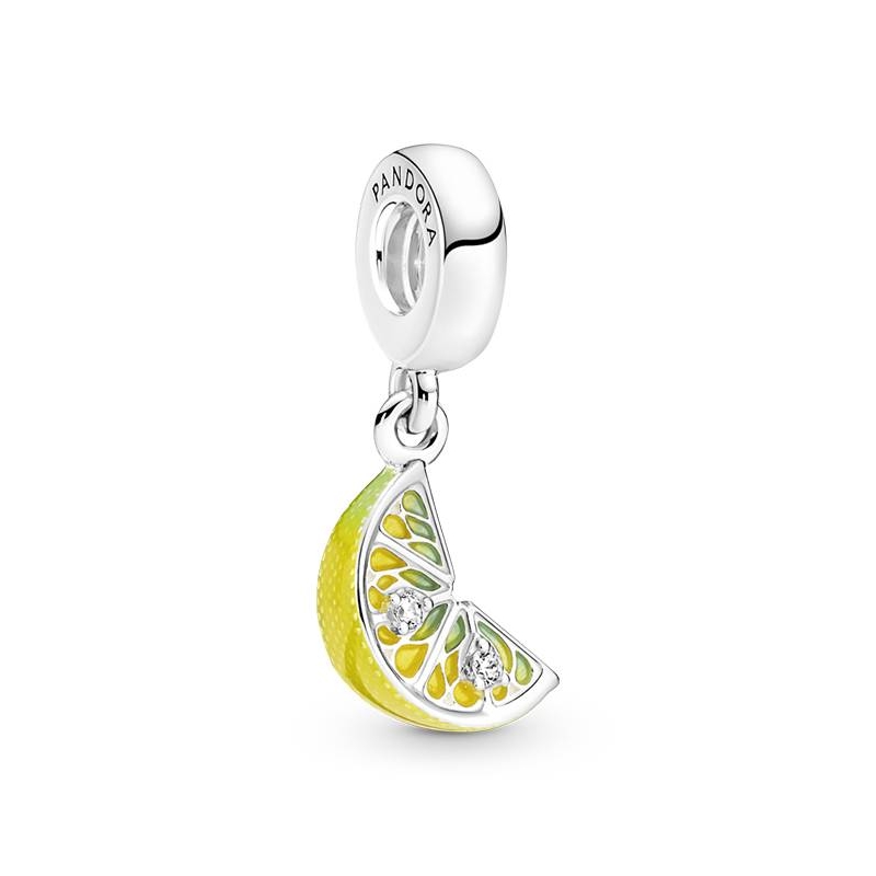 PANDORA CHARM RODAJA DE LIMON BRILLANTE 791696C01
