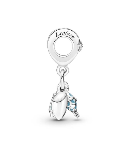 PANDORA CHARM TRIPLE TORTUGA PEZ Y CONCHA 791697C01