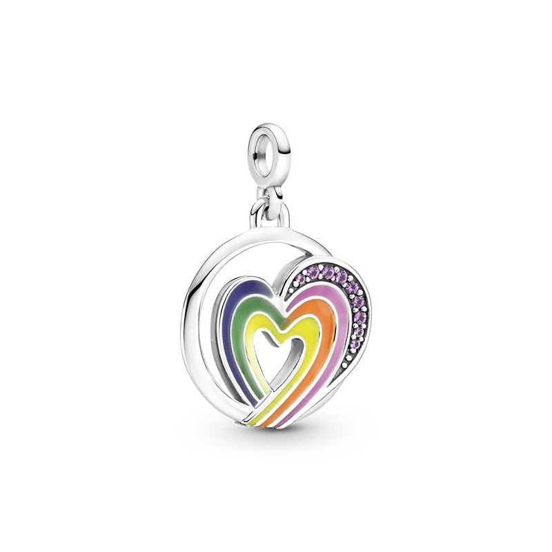 PANDORA CORAZÓN ARCO IRIS DE LA LIBERTAD 791793C01