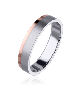 ALIANZA "NEXO" ORO BICOLOR 18K