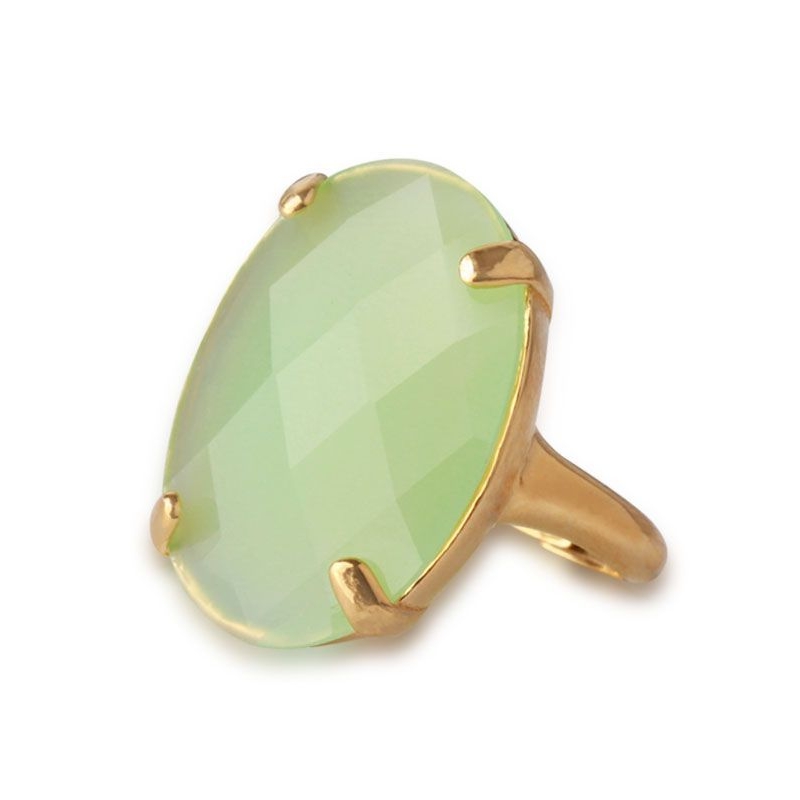 Anillo Plata con Piedra Verde