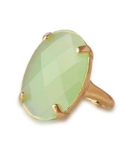 Anillo Plata con Piedra Verde