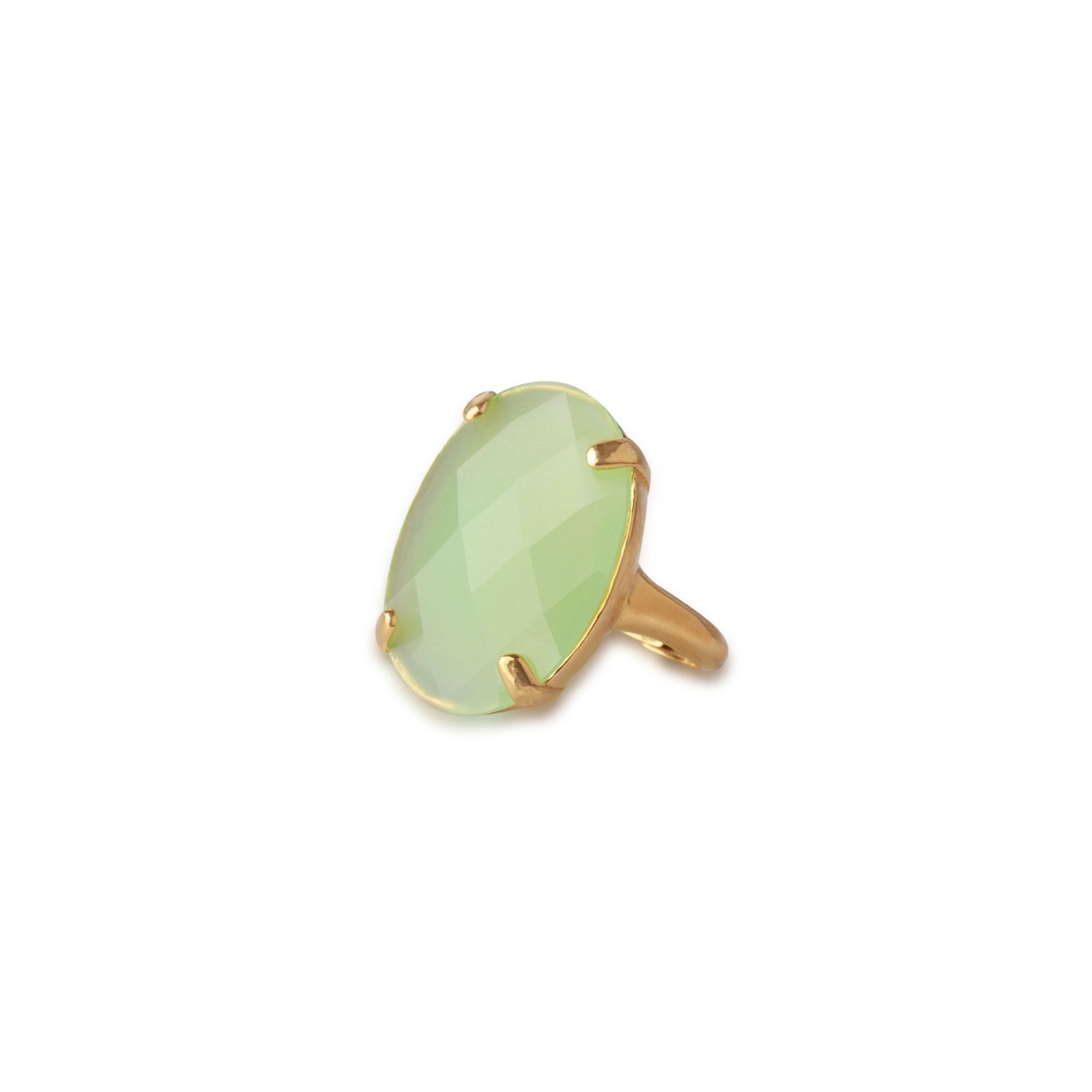 Anillo Plata con Piedra Verde