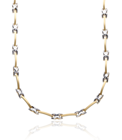 GARGANTILLA  POLESINE  ORO BICOLOR 18K