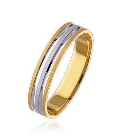 Alianza Nexo Oro Bicolor 18k 4mm