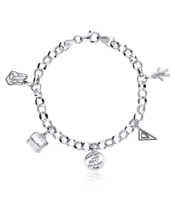 PULSERA "BAIRO" PARA PROFE PLATA DE LEY