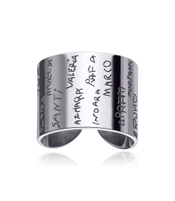 ANILLO MULTINOMBRE "LUCCA" PLATA DE LEY