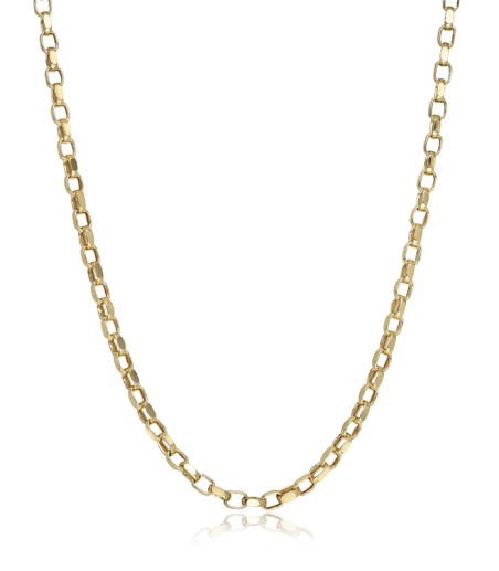 Cadena Oro 18k Eslabón ovalado 50cm "Rinin"