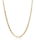 Cadena oro 18k Eslabón Ovalado Facetado