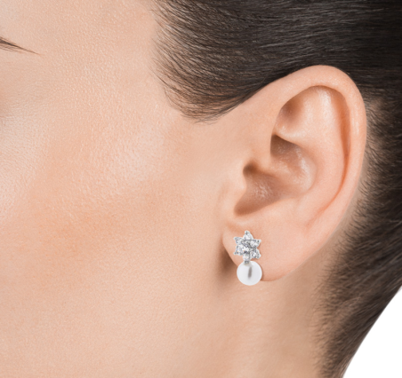 PENDIENTES VICEROY CLASICA PLATA PERLA MUJER 5111E000-68