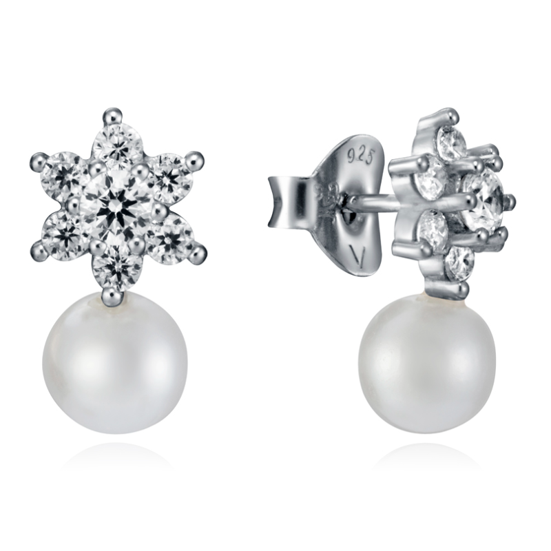 PENDIENTES VICEROY CLASICA PLATA PERLA MUJER 5111E000-68